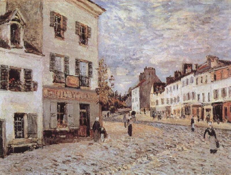 Alfred Sisley Market Place at Marly oil painting image